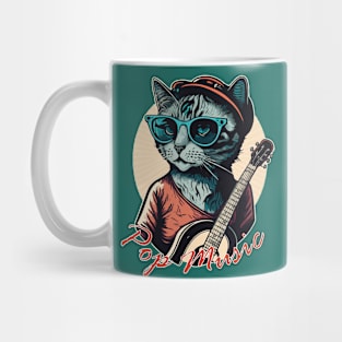 Pop Musician Cat Mug